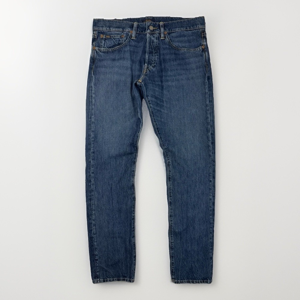 Polo Ralph Lauren Sullivan Slim Mens Jeans 31x32 Medium Wash Blue Denim Stretch